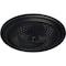 Ekena Millwork Trinity Ceiling Medallion (Fits Canopies up to 3"), Hand-Painted Steel Gray, 22"OD x 1 3/4"P CM22TNSGS - alternate 4